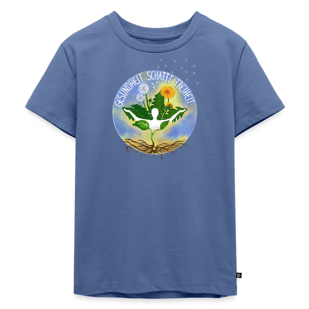 Gesundheit schafft Freiheit (Ich bin ein Wunder im Wachstum) / Kinder Premium T-Shirt - Taubenblau