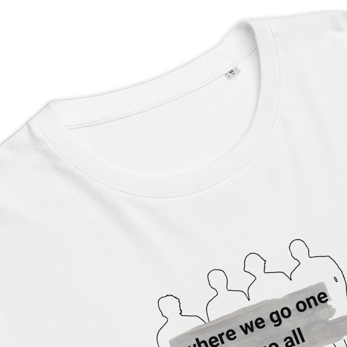 brothers Where we go one - Unisex-Bio-Baumwoll-T-Shirt / weiss