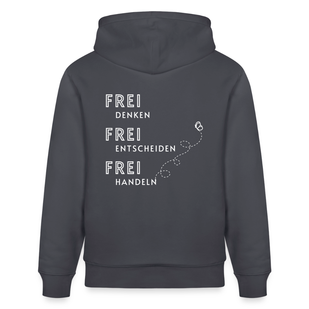 Gesundheit schafft Freiheit (FREI) / 100% Bio Unisex-Kapuzenpullover - Indigoblau