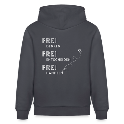 Gesundheit schafft Freiheit (FREI) / 100% Bio Unisex-Kapuzenpullover - Indigoblau