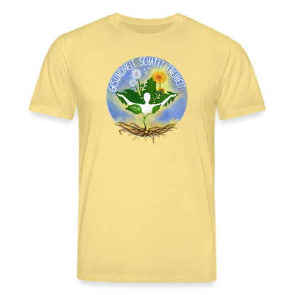 Gesundheit schafft Freiheit (Dein Weg) / 100% Bio T-Shirt Herren - Gelb Viva 