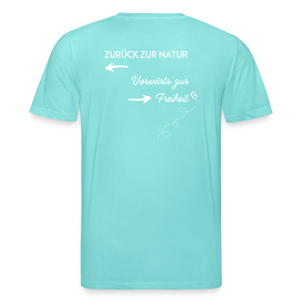 Gesundheit schafft Freiheit (Zurück zur Natur) / 100% Bio T-Shirt Herren - Poolblau