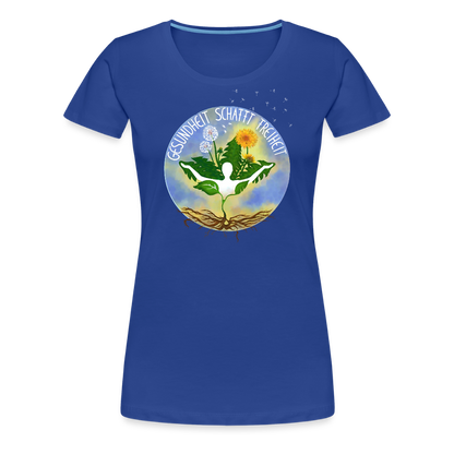 Gesundheit schafft Freiheit (1) / 100% Bio Frauen Premium T-Shirt (weiß) - Königsblau