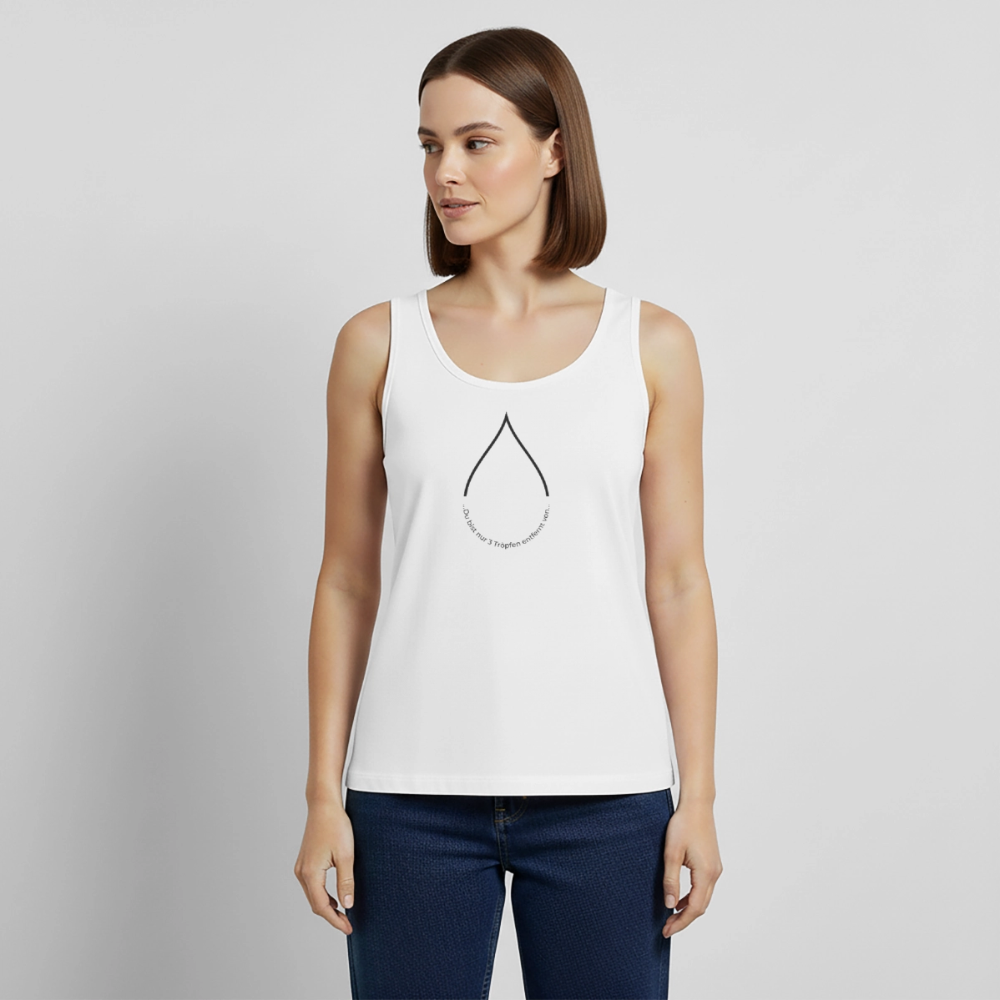 Nur 3 Trōpfen entfernt v2 - Frauen Premium Tank Top (Weiß) - Weiß