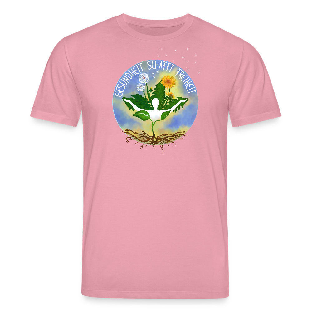 Gesundheit schafft Freiheit (Zurück zur Natur) / 100% Bio T-Shirt Herren - Lila Traum