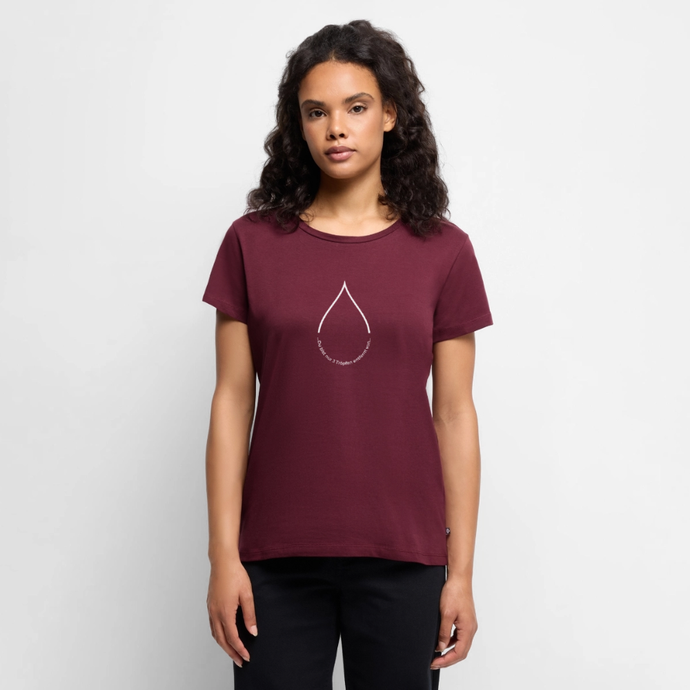 Nur 3 Trōpfen entfernt v2 - Frauen Premium T-Shirt - Burgunderrot