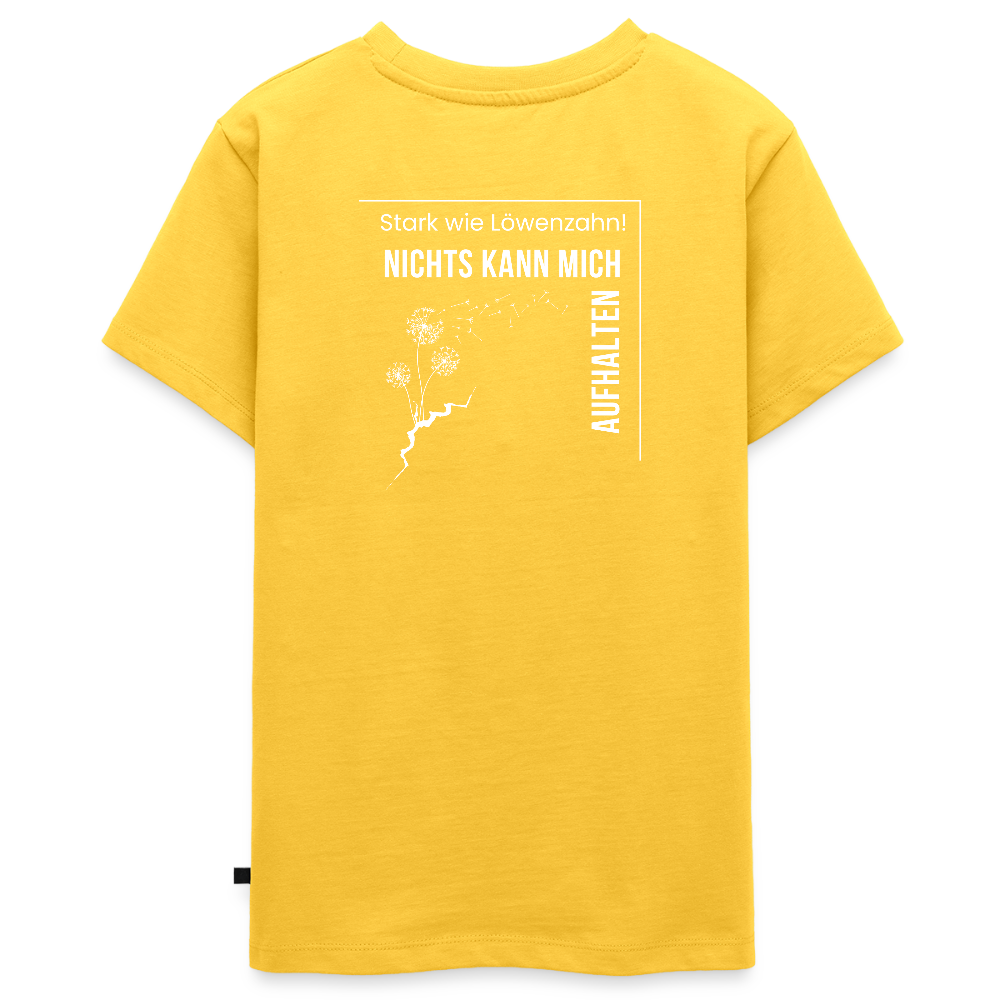 Gesundheit schafft Freiheit (Stark wie Löwenzahn) / Teenager Premium T-Shirt - Gelb