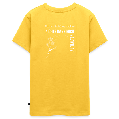Gesundheit schafft Freiheit (Stark wie Löwenzahn) / Teenager Premium T-Shirt - Gelb