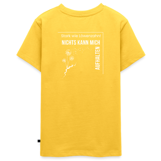 Gesundheit schafft Freiheit (Stark wie Löwenzahn) / Teenager Premium T-Shirt - Gelb