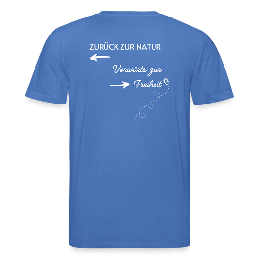 Gesundheit schafft Freiheit (Zurück zur Natur) / 100% Bio T-Shirt Herren - Achtsames Blau