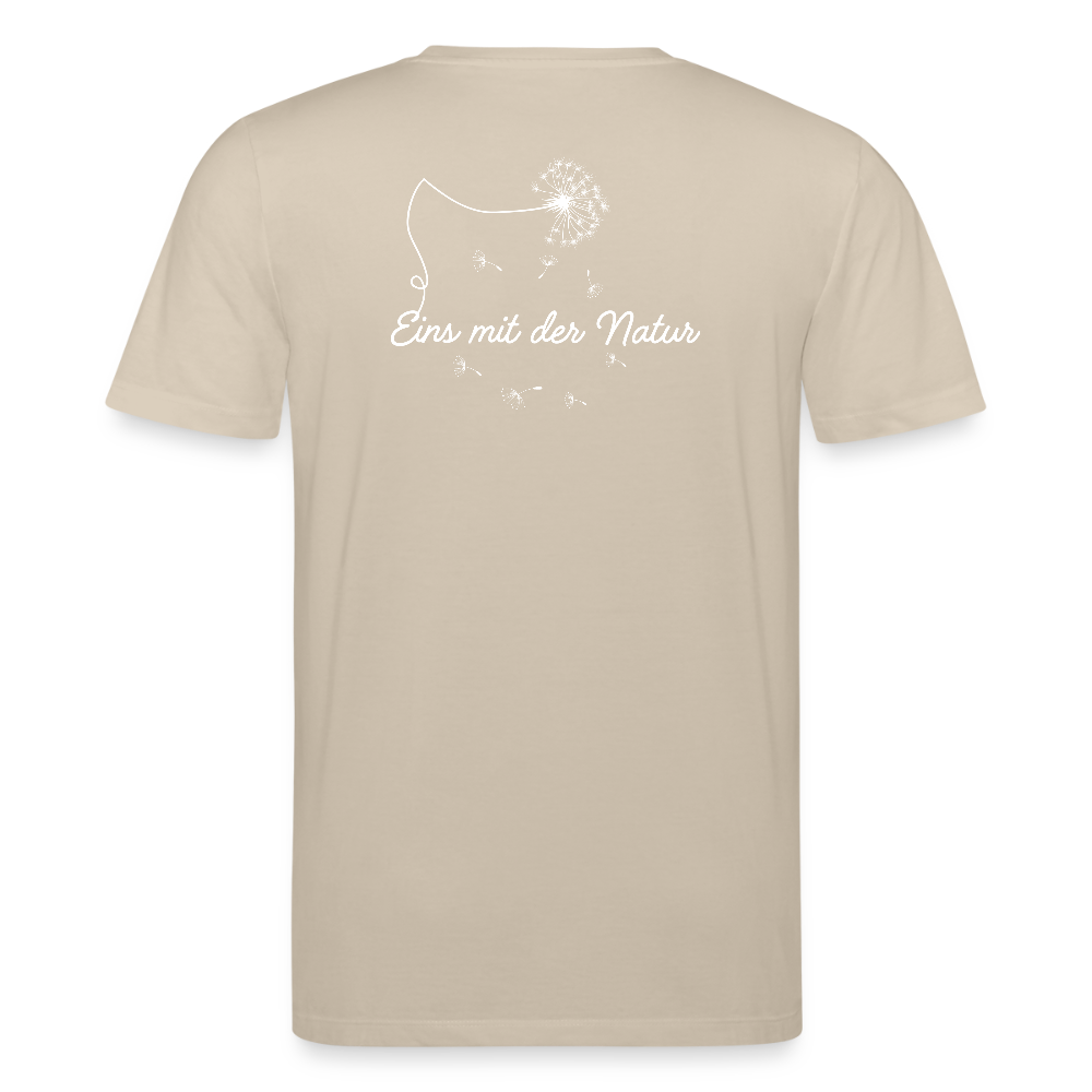 Gesundheit schafft Freiheit (Eins mit der Natur) / 100% Bio T-Shirt Herren - Beige