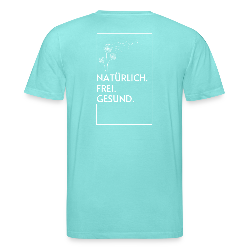 Gesundheit schafft Freiheit (Natürlich) / 100% Bio T-Shirt Herren - Poolblau