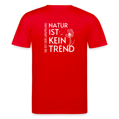 Gesundheit schafft Freiheit (Natur ist kein Trend) / 100% Bio T-Shirt Herren - Rot