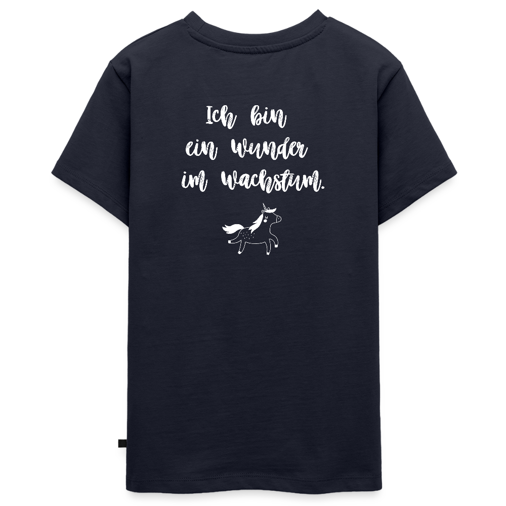 Gesundheit schafft Freiheit (Ich bin ein Wunder im Wachstum) / Teenager Premium T-Shirt - Navy