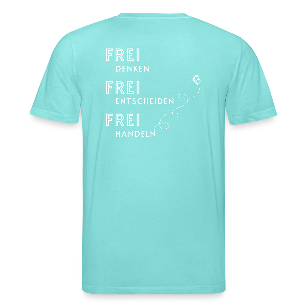 Gesundheit schafft Freiheit (FREI) / 100% Bio T-Shirt Herren - Poolblau