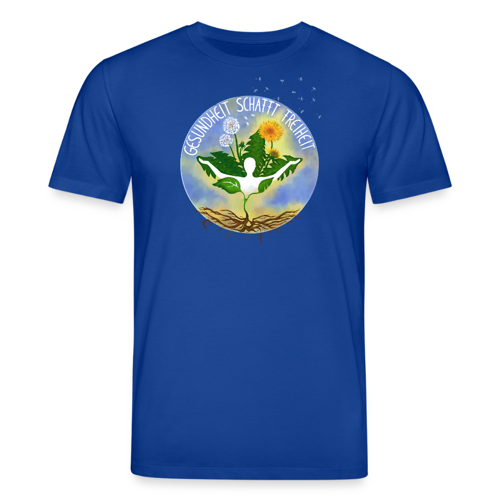 Gesundheit schafft Freiheit (Zurück zur Natur) / 100% Bio T-Shirt Herren - Dunkelblau