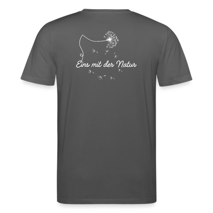 Gesundheit schafft Freiheit (Eins mit der Natur) / 100% Bio T-Shirt Herren - Anthrazit