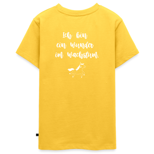 Gesundheit schafft Freiheit (Ich bin ein Wunder im Wachstum) / Teenager Premium T-Shirt - Gelb