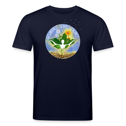 Gesundheit schafft Freiheit (Natur ist kein Trend) / 100% Bio T-Shirt Herren - Navy