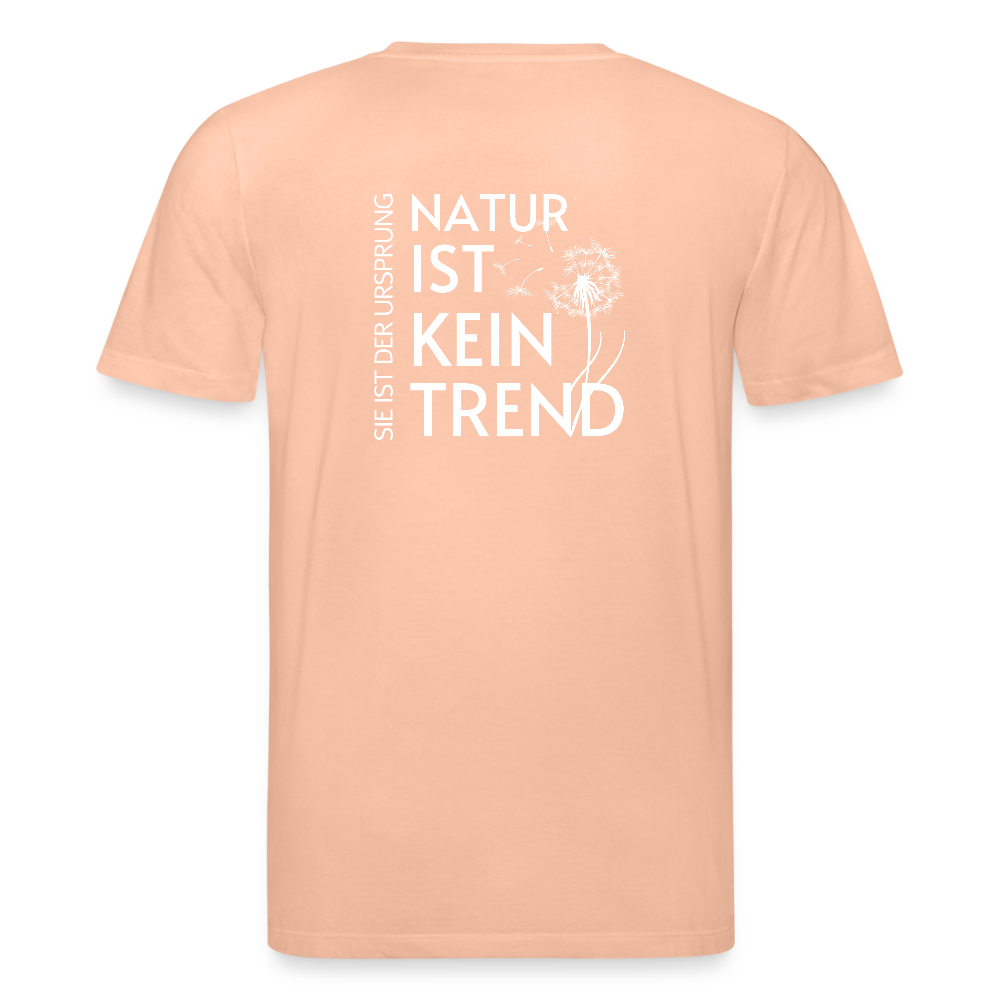 Gesundheit schafft Freiheit (Natur ist kein Trend) / 100% Bio T-Shirt Herren - Pfirsich