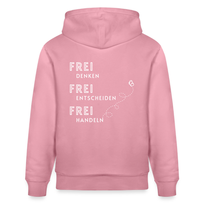 Gesundheit schafft Freiheit (FREI) / 100% Bio Unisex-Kapuzenpullover - Lila Traum