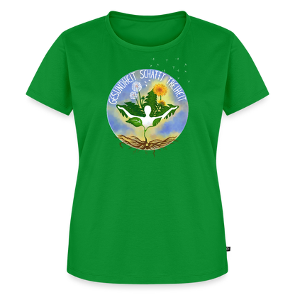 Gesundheit schafft Freiheit (FREI) / 100% Bio Frauen Premium T-Shirt (weiß) - Grün