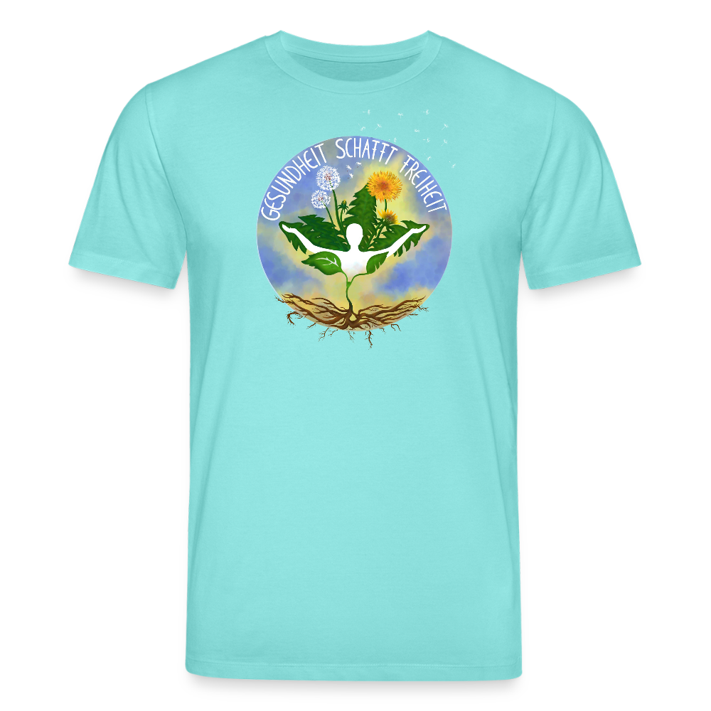 Gesundheit schafft Freiheit (FREI) / 100% Bio T-Shirt Herren - Poolblau