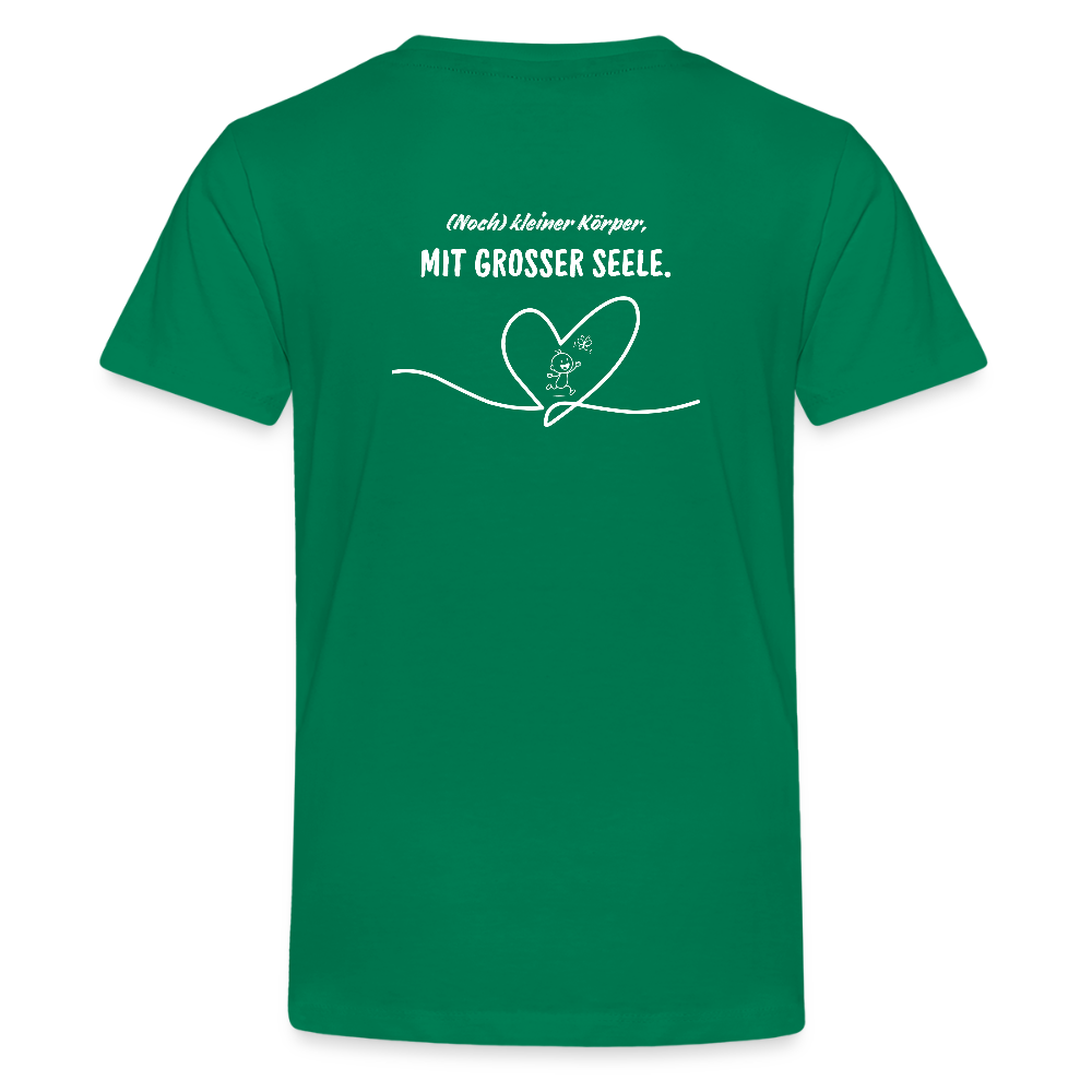 Gesundheit schafft Freiheit (Eins mit der Natur) / Teenager Premium T-Shirt - Kelly Green