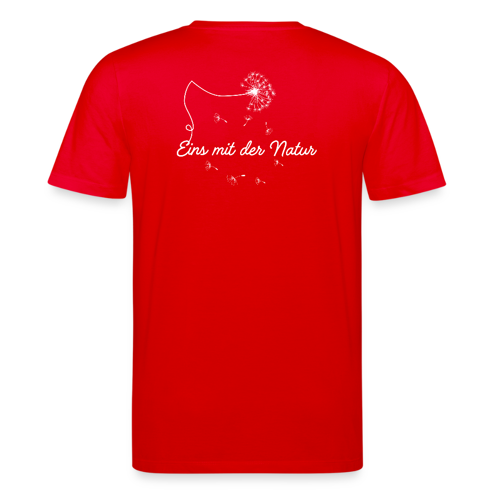 Gesundheit schafft Freiheit (Eins mit der Natur) / 100% Bio T-Shirt Herren - Rot