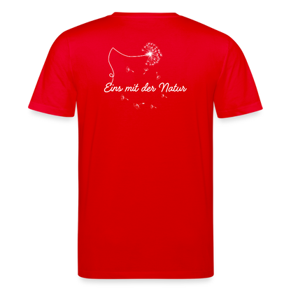 Gesundheit schafft Freiheit (Eins mit der Natur) / 100% Bio T-Shirt Herren - Rot