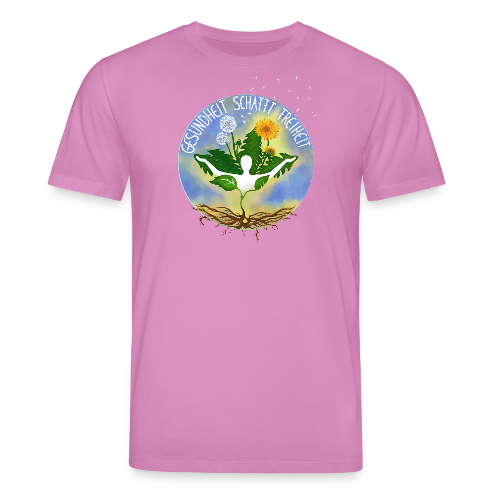 Gesundheit schafft Freiheit (Dein Weg) / 100% Bio T-Shirt Herren - Pink