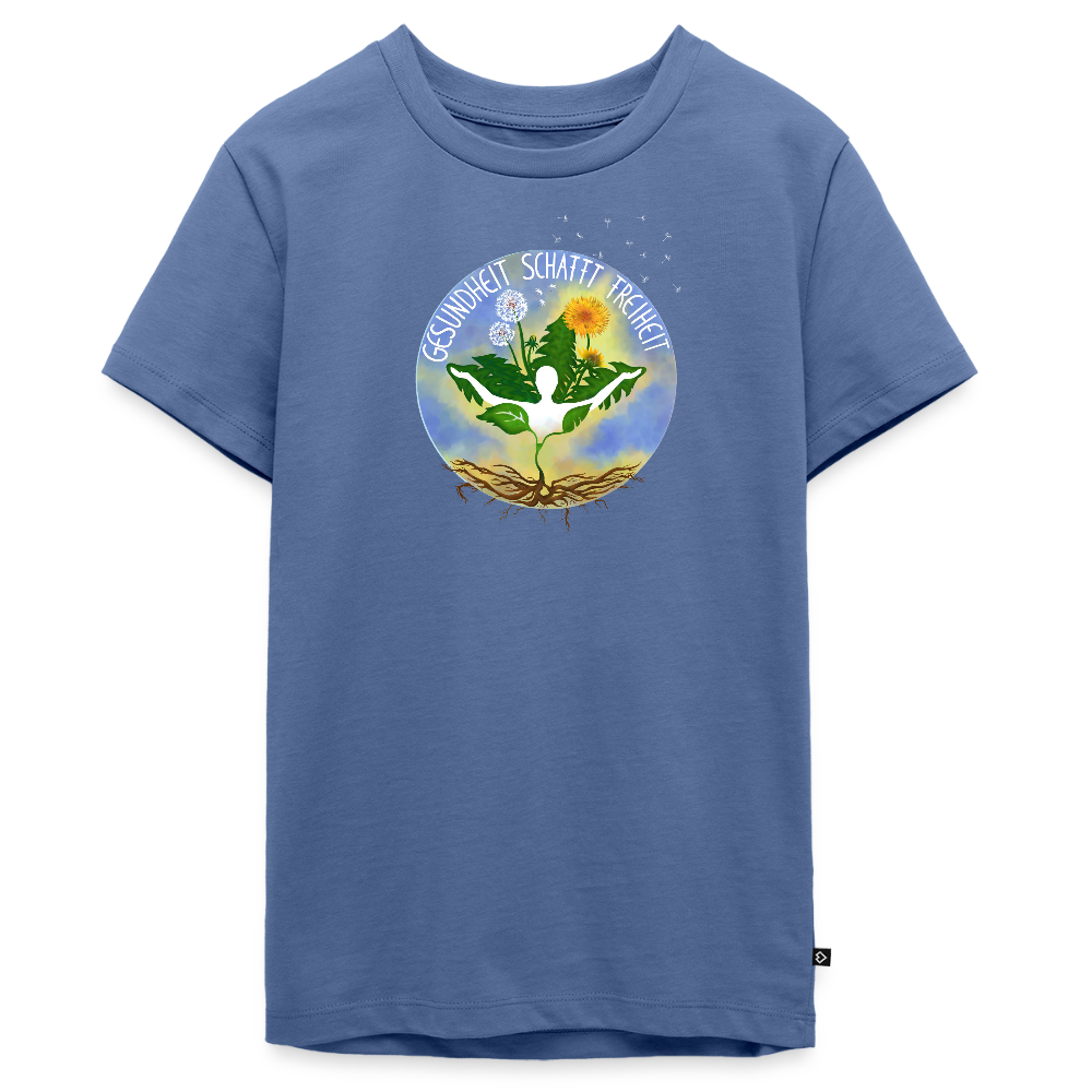 Gesundheit schafft Freiheit (Lebe es vor, ich maches es nach) / Teenager Premium T-Shirt - Taubenblau