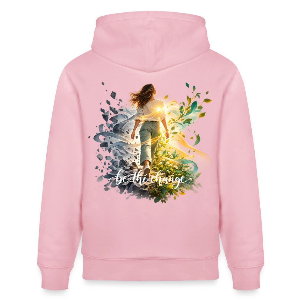 be the change - gbS /female - 100% Bio-Hoodie Unisex CRUISER - Hellrosa