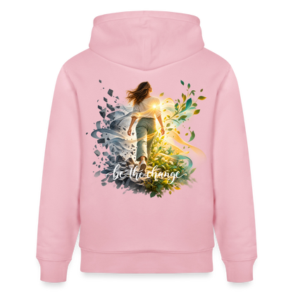 be the change - gbS /female - 100% Bio-Hoodie Unisex CRUISER - Hellrosa