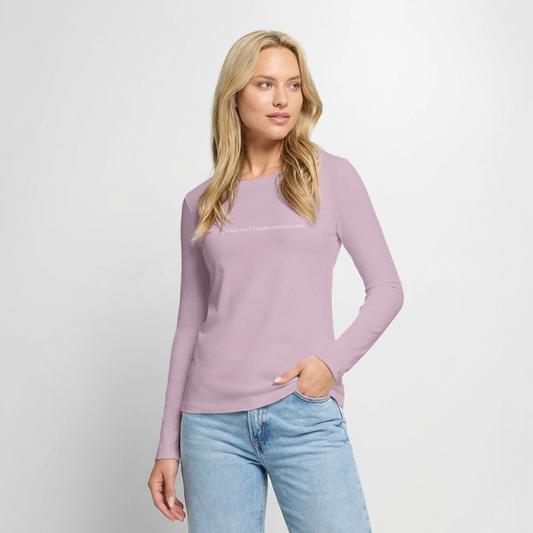 Nur 3 Trōpfen - Frauen Premium Langarmshirt - Altrosa