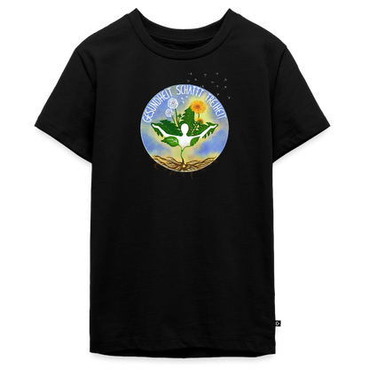 Gesundheit schafft Freiheit (Ich bin ein Wunder im Wachstum) / Teenager Premium T-Shirt - Schwarz