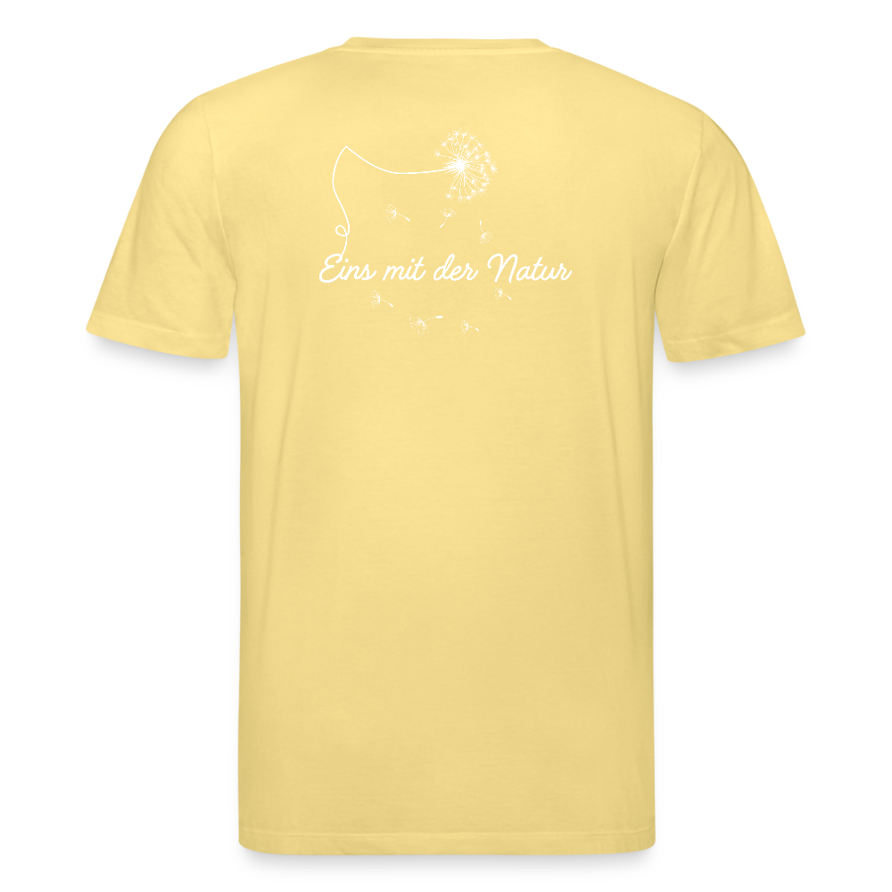 Gesundheit schafft Freiheit (Eins mit der Natur) / 100% Bio T-Shirt Herren - Gelb Viva 