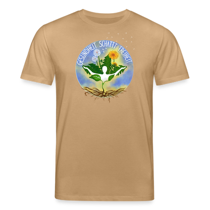 Gesundheit schafft Freiheit (FREI) / 100% Bio T-Shirt Herren - Karamell 