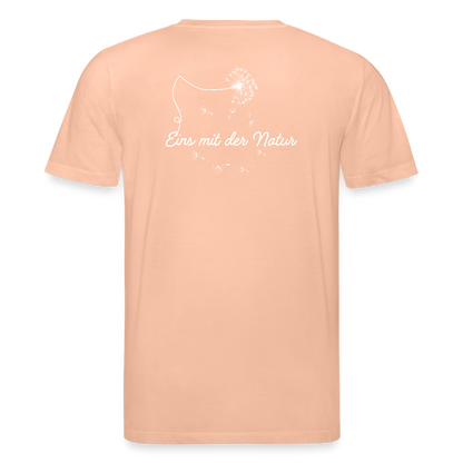 Gesundheit schafft Freiheit (Eins mit der Natur) / 100% Bio T-Shirt Herren - Pfirsich