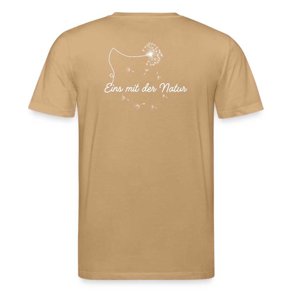 Gesundheit schafft Freiheit (Eins mit der Natur) / 100% Bio T-Shirt Herren - Karamell 