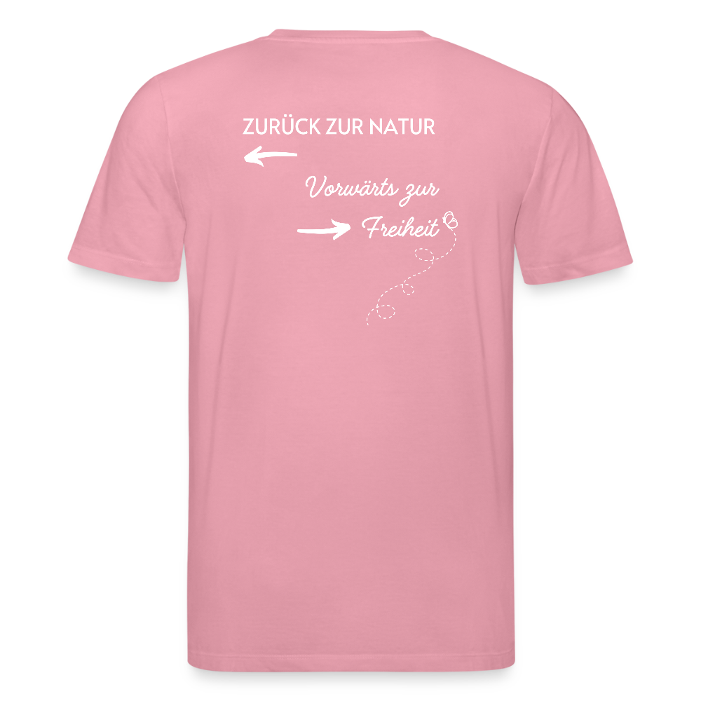 Gesundheit schafft Freiheit (Zurück zur Natur) / 100% Bio T-Shirt Herren - Lila Traum