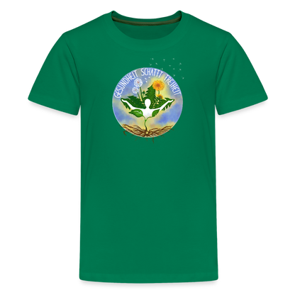 Gesundheit schafft Freiheit (Lebe es vor, ich maches es nach) / Teenager Premium T-Shirt - Kelly Green
