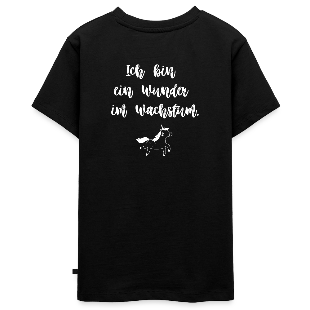 Gesundheit schafft Freiheit (Ich bin ein Wunder im Wachstum) / Teenager Premium T-Shirt - Schwarz