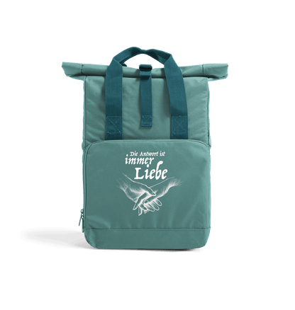 Sage Green Antwort Recycled Twin handle Roll-Top Backpack