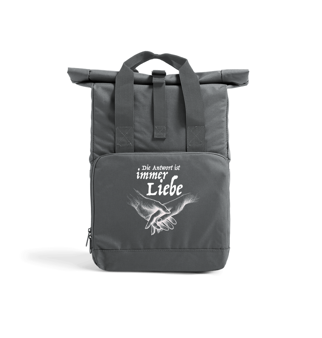 Graphite Grey Antwort Recycled Twin handle Roll-Top Backpack