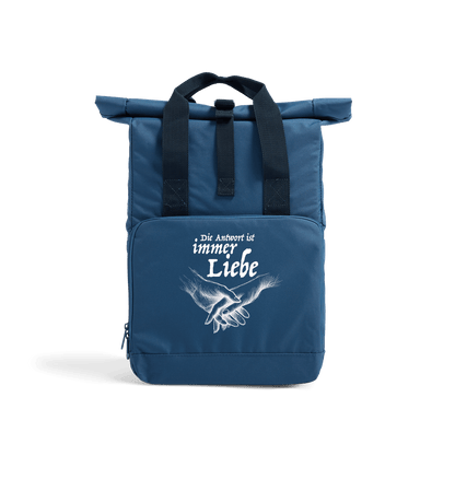 Airforce Blue Antwort Recycled Twin handle Roll-Top Backpack