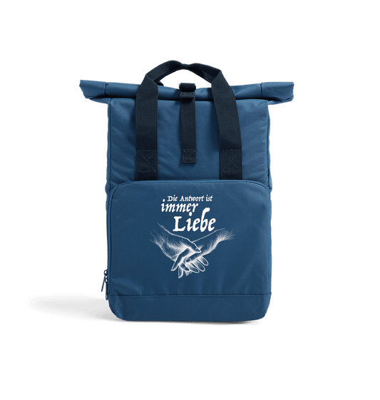 Airforce Blue Antwort Recycled Twin handle Roll-Top Backpack