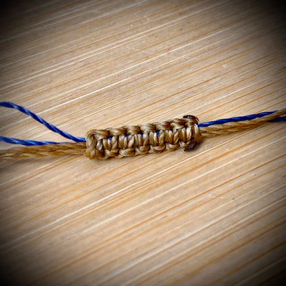 Armband - Wellenförmiges blau/braun