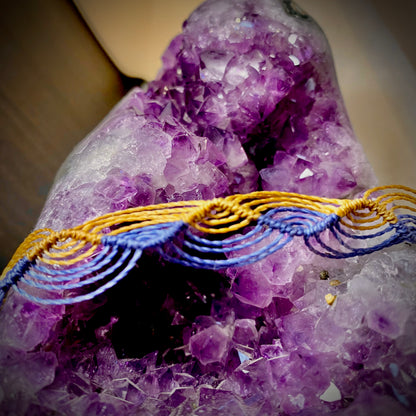 Armband - Wellenförmiges blau/braun