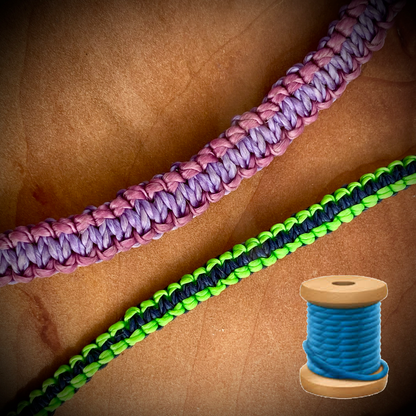 Armband - neongrün & dunkelblaues